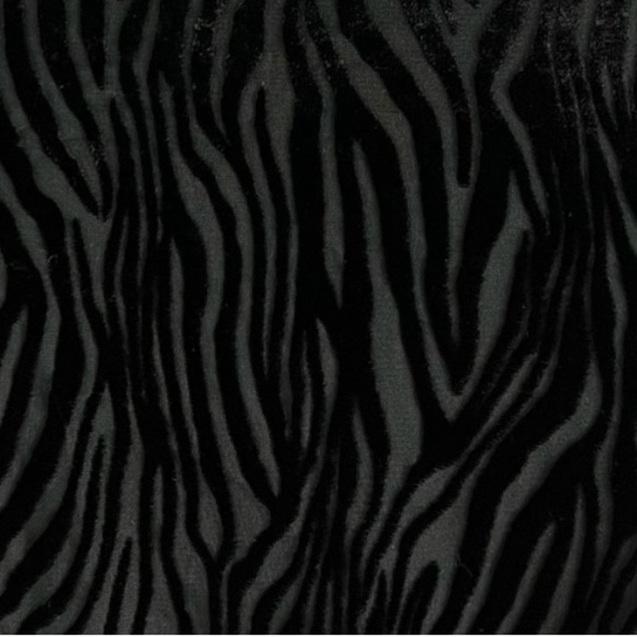 CAMI NYC BLACK BURNOUT VELVET ZEBRA TOP - Picture 10 of 10